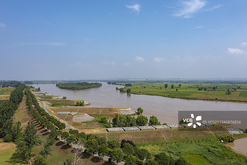 河南省洛阳市黄河小浪底湿地图片素材