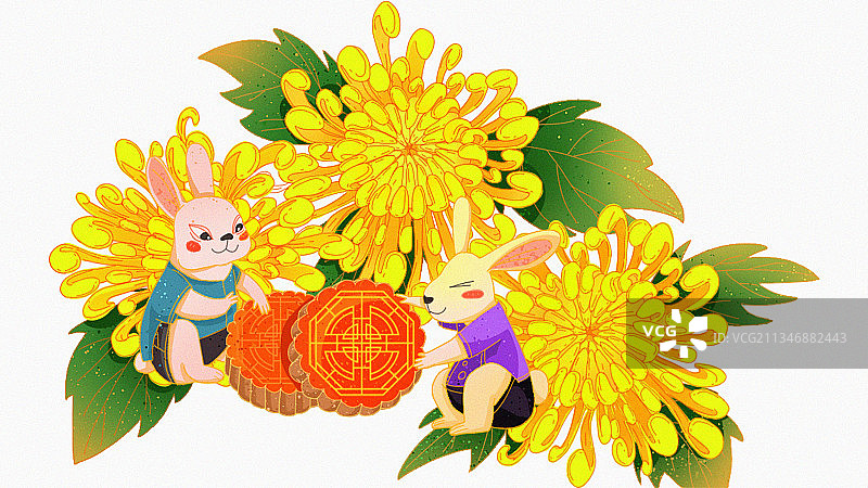 中秋节插画图片素材