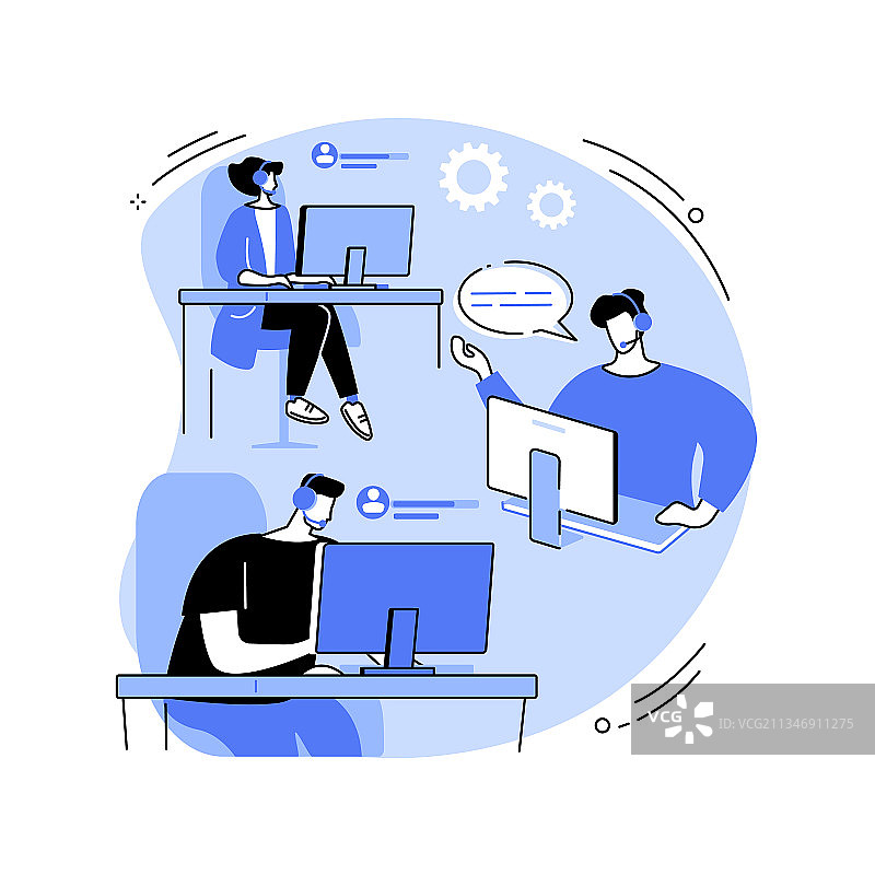 电子竞技选手训练抽象概念图片素材