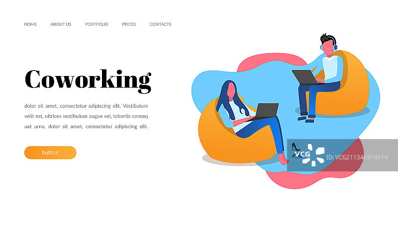 工作流程网页设计模板图片素材