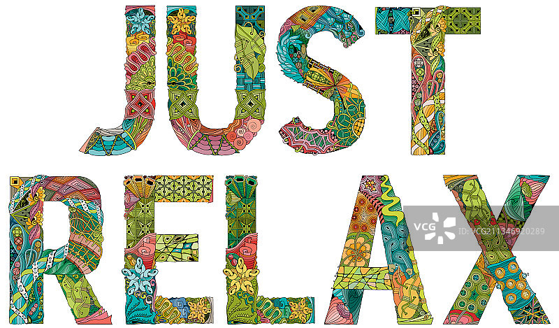 放松禅绕画装饰图案图片素材