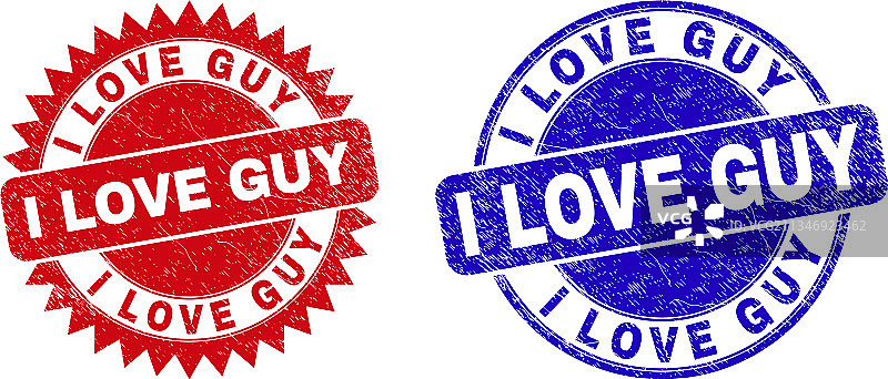 我爱男人圆形花结印章图片素材