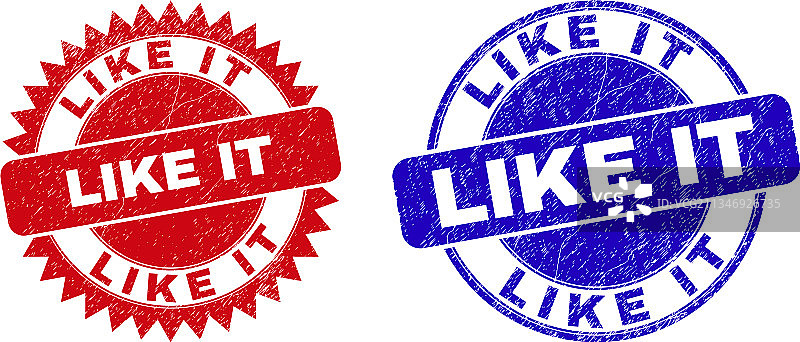 圆形点赞花结水印（未清洁）图片素材