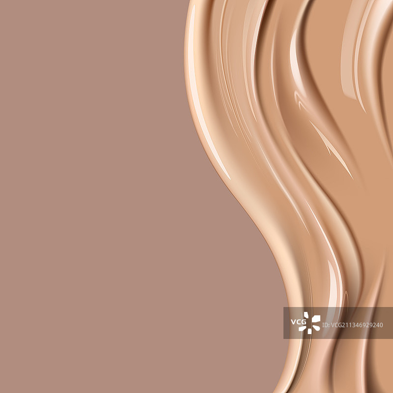 逼真奶油质地粉底美妆素材图片素材