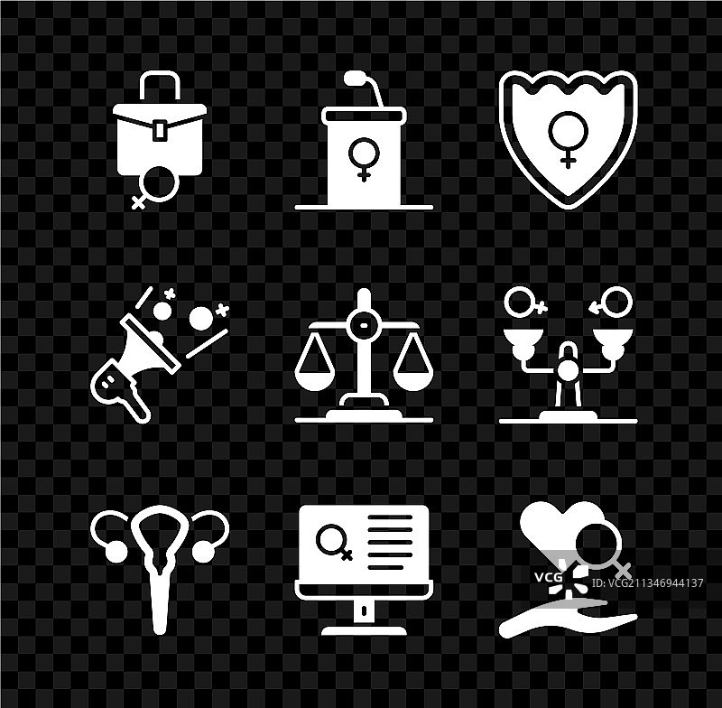 女性辩论讲台、论坛性别套装图片素材