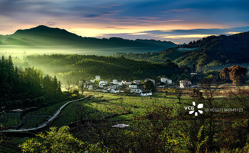 江西塔川秋色图片素材