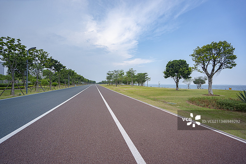 厦门同安海边滨海大道图片素材