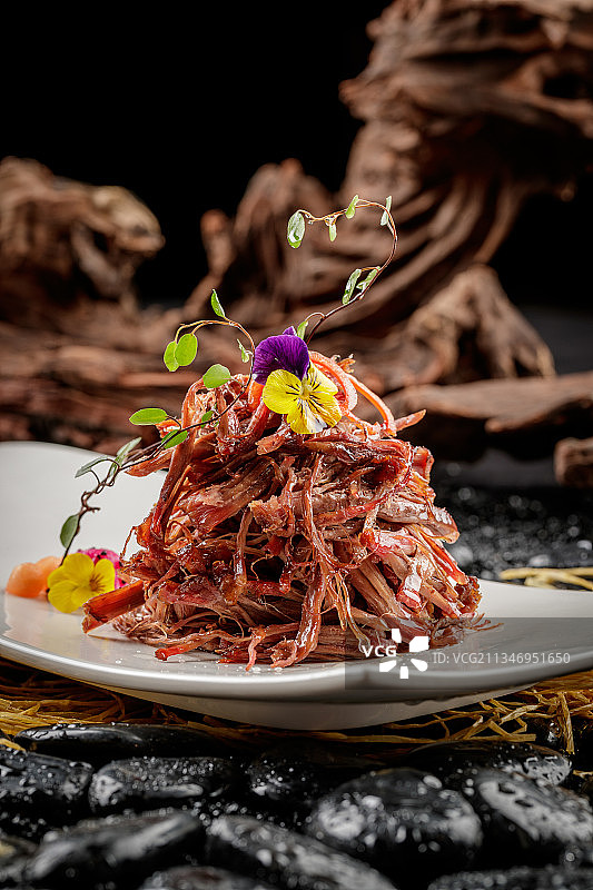 大名官府手撕驴肉图片素材