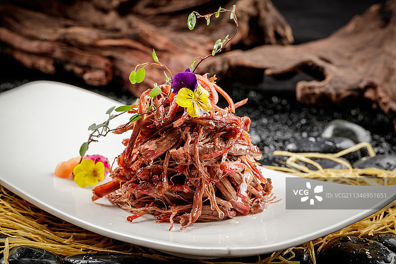 大名官府手撕驴肉图片素材