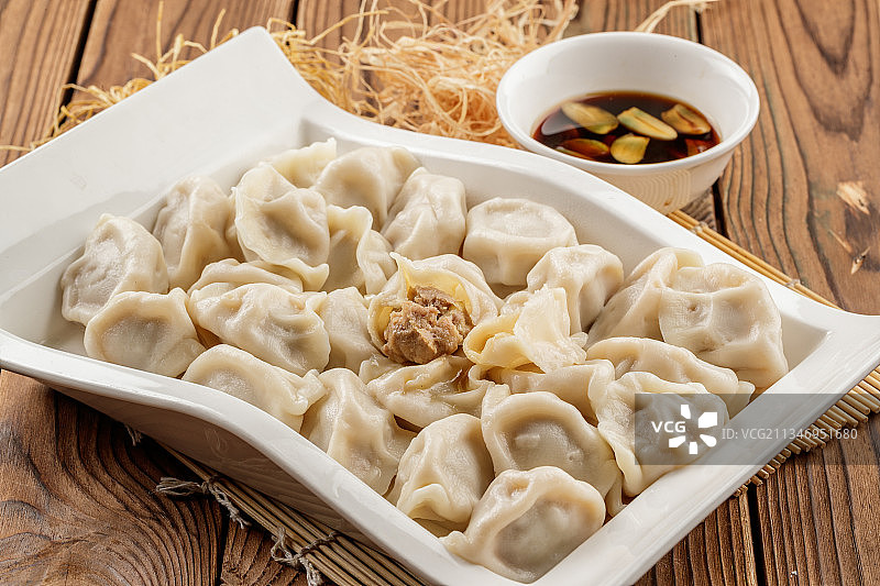 猪肉大葱饺子图片素材