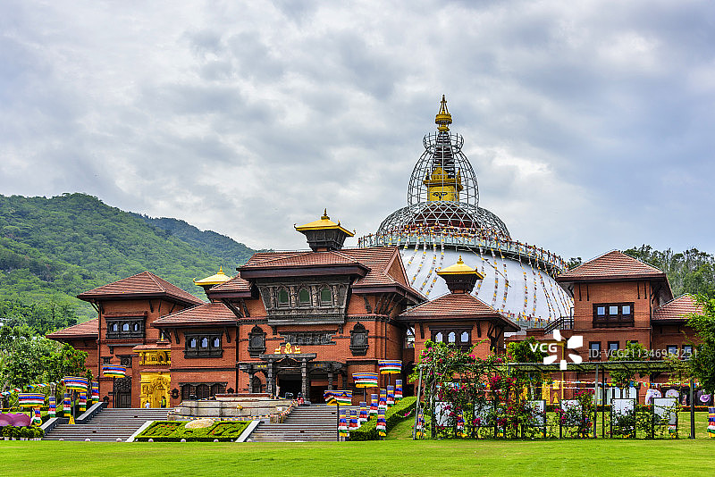 中国海南省三亚市南山文化旅游区尼泊尔馆图片素材