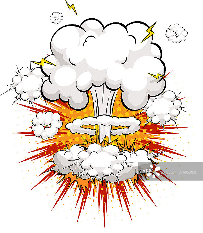 白色背景上的空白漫画语音气泡图片素材