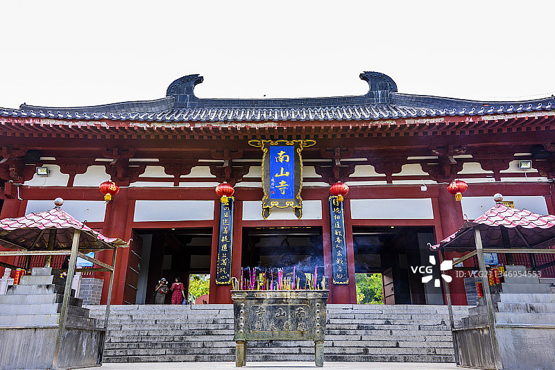 中国海南省三亚市南山文化旅游区南山寺图片素材
