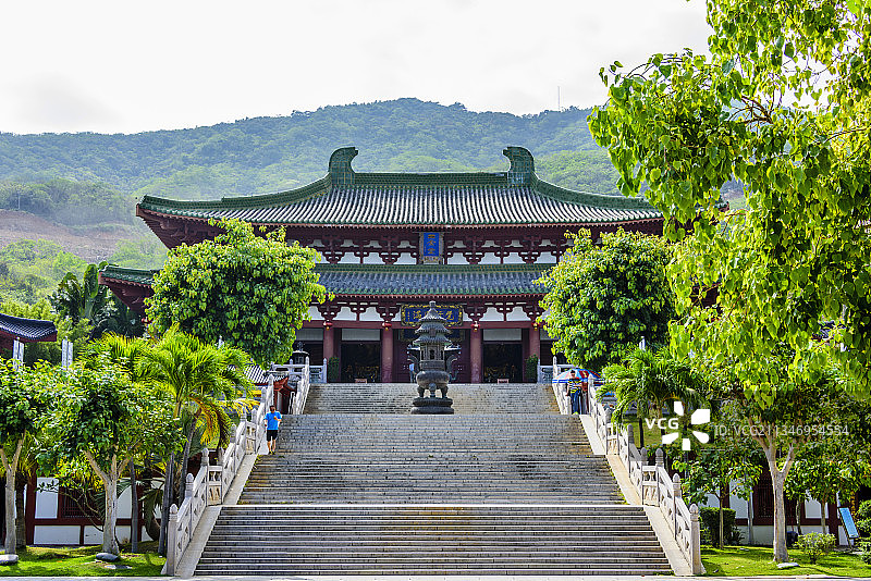 中国海南省三亚市南山文化旅游区南山寺图片素材