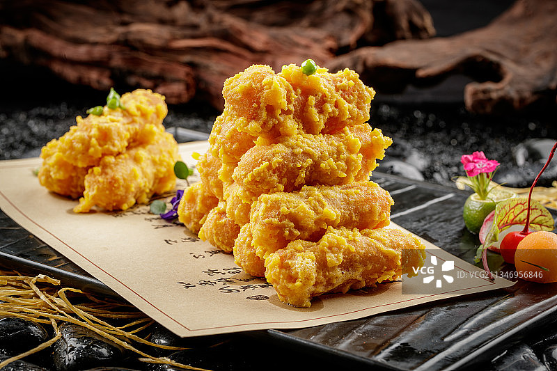 咸蛋黄焗南瓜图片素材