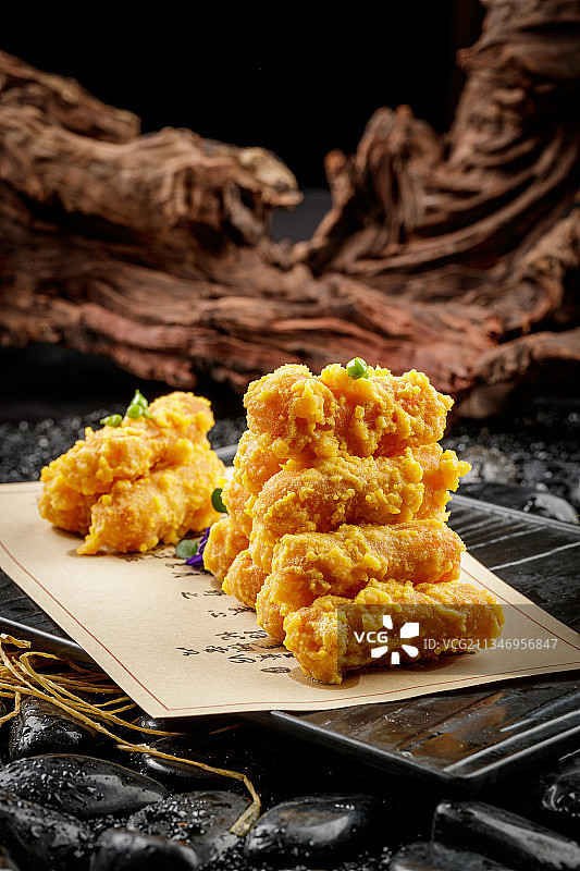 咸蛋黄焗南瓜图片素材