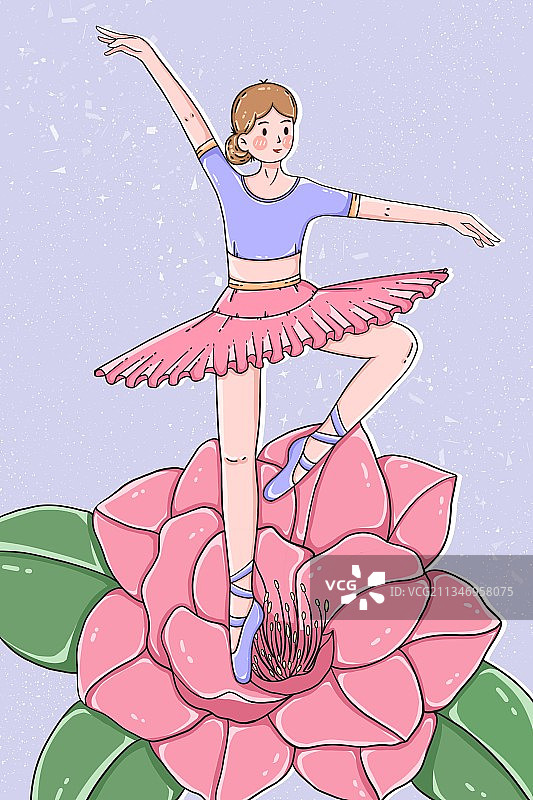 芭蕾女孩图片素材