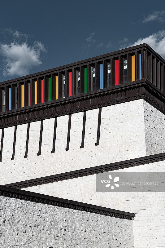 亚洲中国西藏拉萨非物质文化遗产博物馆外观图片素材