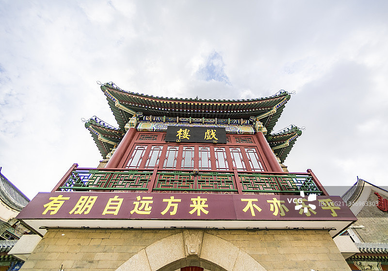 中国天津古文化街牌楼图片素材