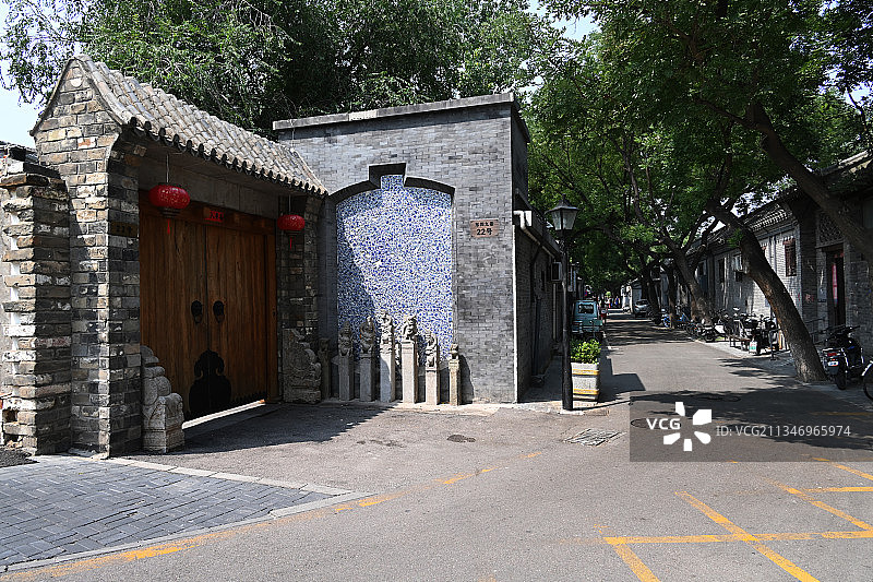 东四胡同图片素材