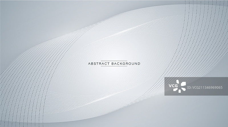 灰色背景上的抽象灰色和白色流动粒子图片素材