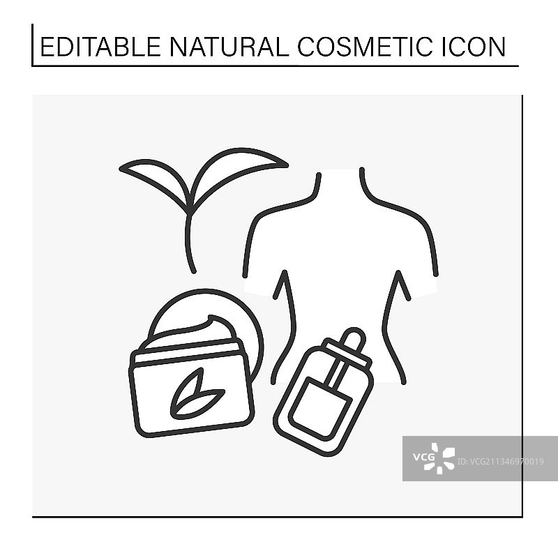 美容程序线性图标图片素材