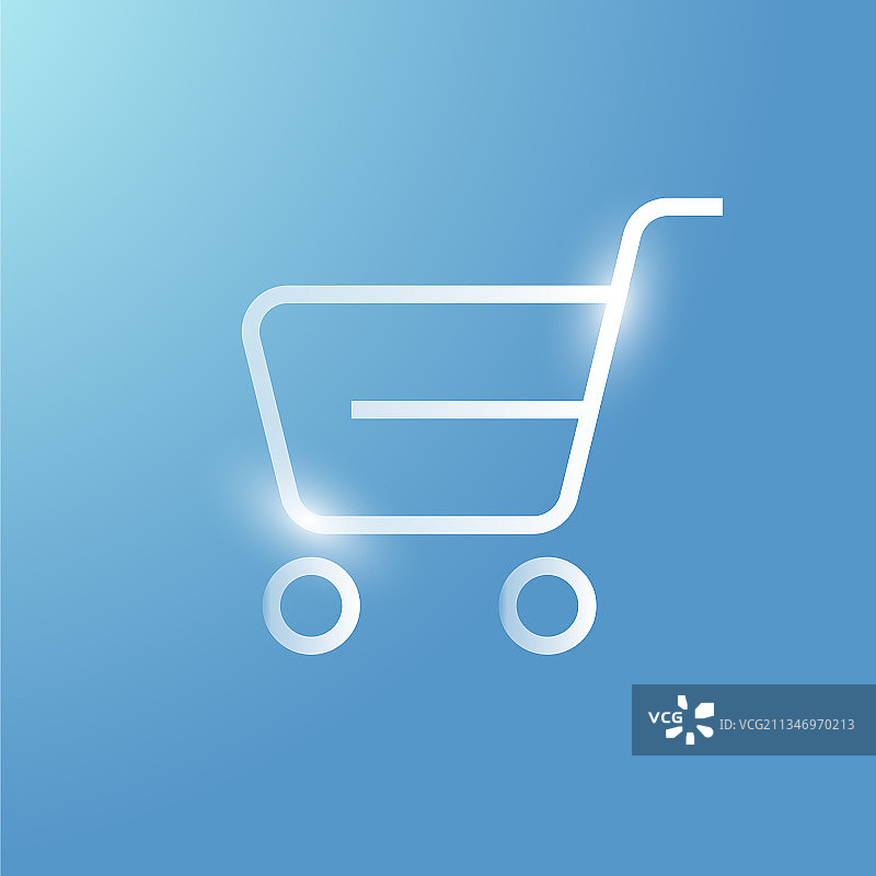 银色购物车科技图标图片素材