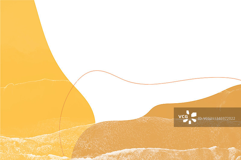 橙色调简约孟菲斯风格图片素材