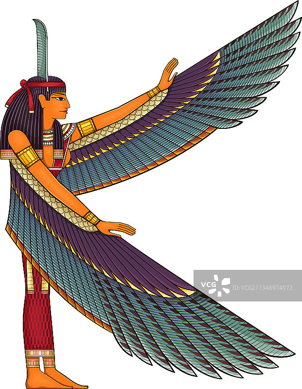 埃及古代宗教符号：伊西斯图片素材