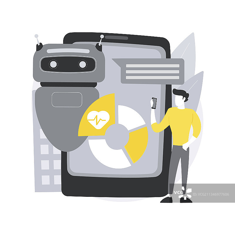 数字健康抽象概念图片素材