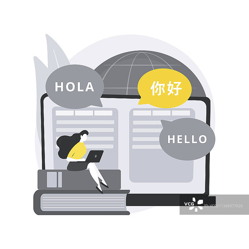 语言翻译抽象概念图片素材