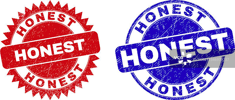 不洁的诚实圆形和花结邮票图片素材