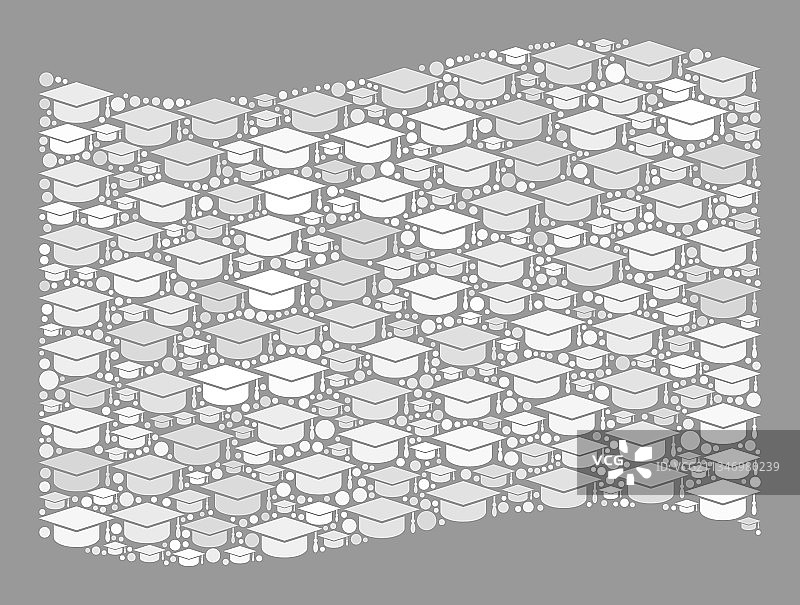 教育挥舞着白旗的拼贴图片素材