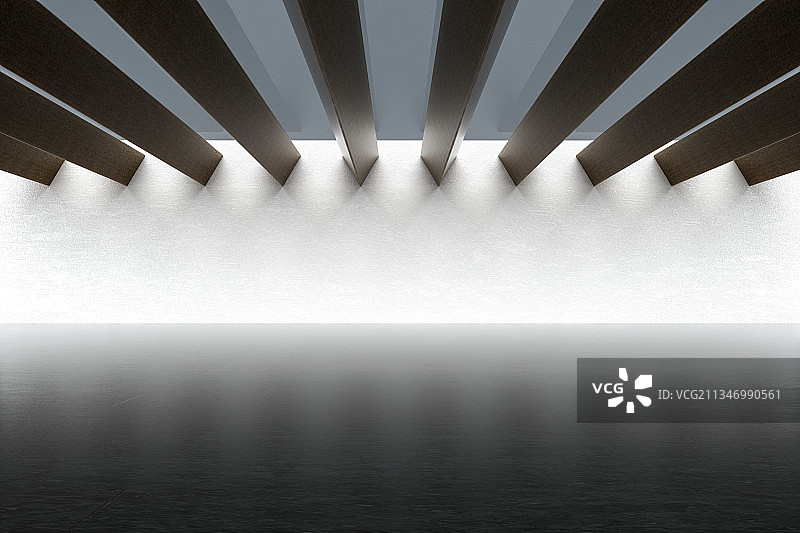 大堂和梁，三维图形图片素材