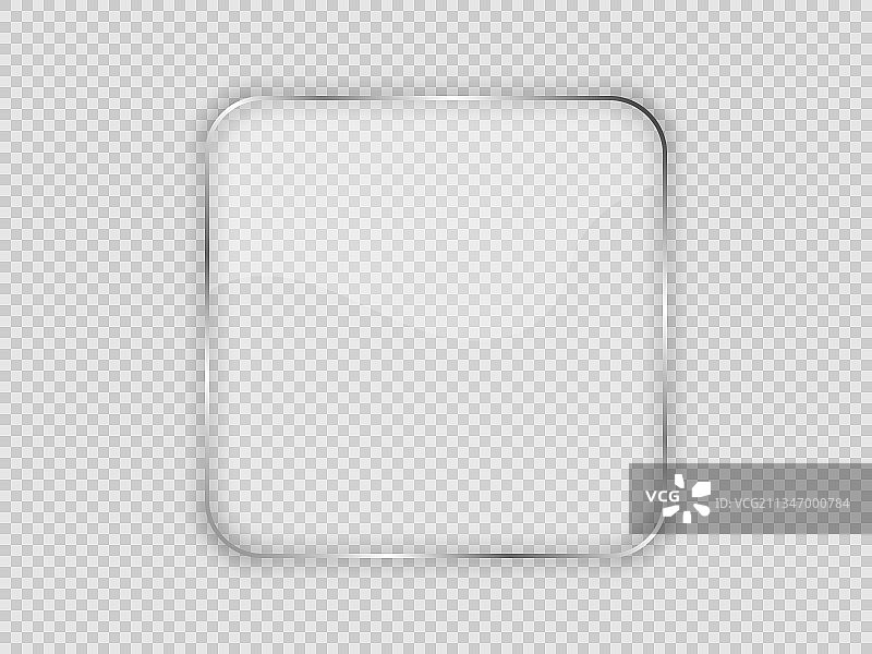 圆形方框中的玻璃板图片素材