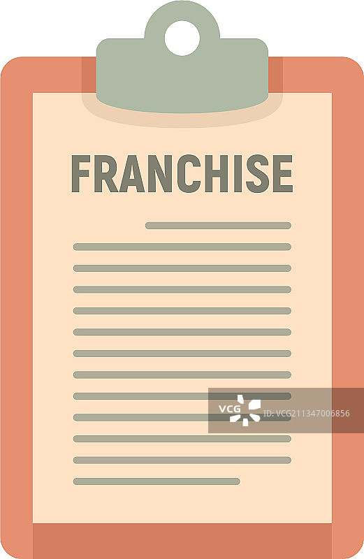 连锁经营说明扁平图标图片素材