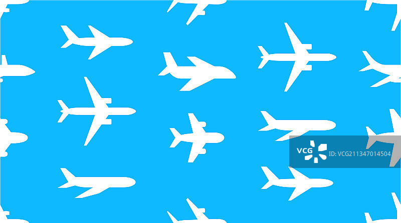 无缝纹理：飞机图案图片素材