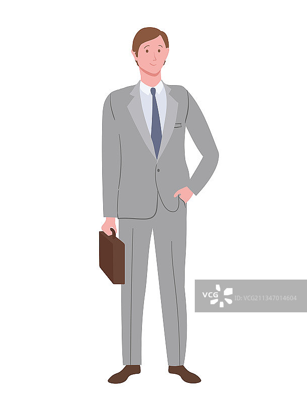 外表严肃的斯拉夫企业家图片素材