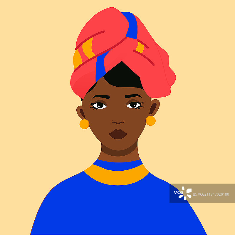 非洲妇女肖像图片素材