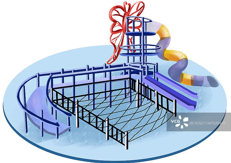 游乐园模型之一图片素材