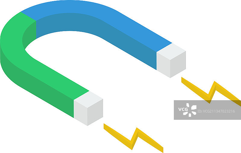 2.5D磁铁图片素材
