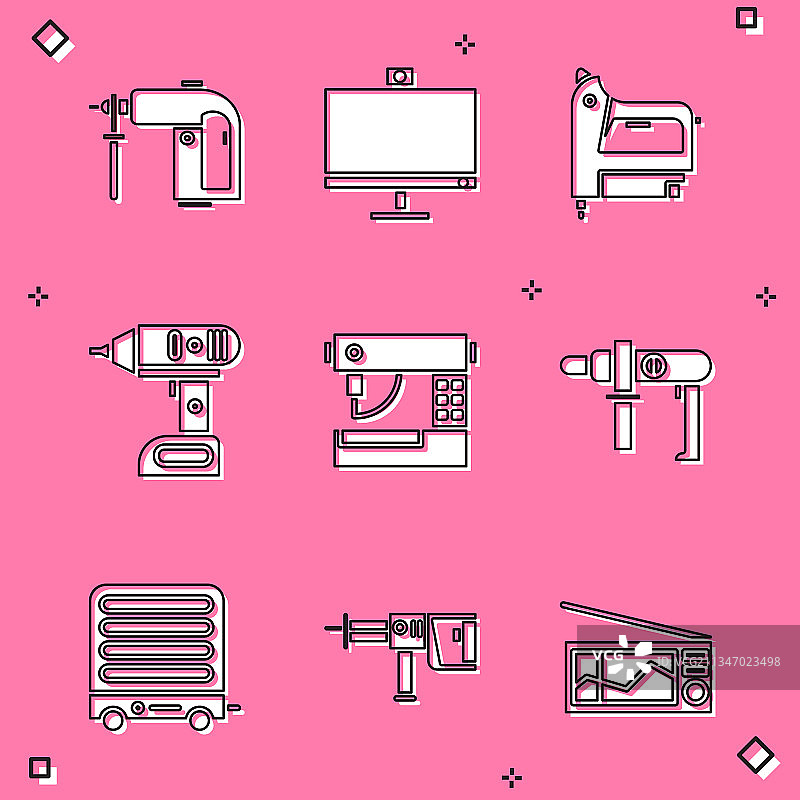 电锤钻机电脑显示器素材图片素材