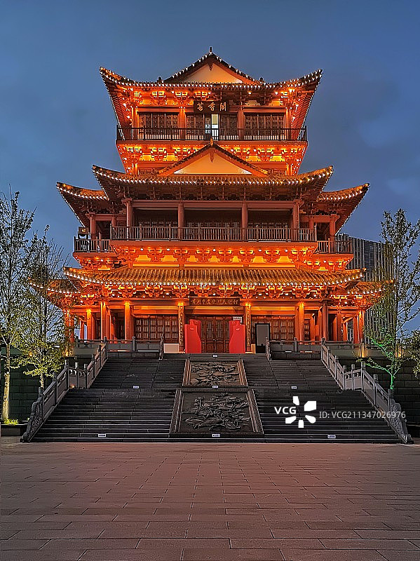 芸香阁夜色图片素材