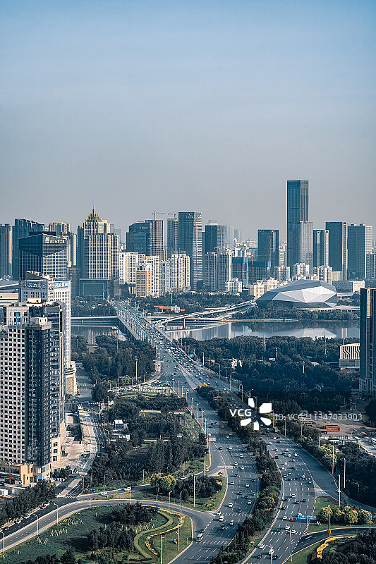 辽宁沈阳浑南城市风光图片素材