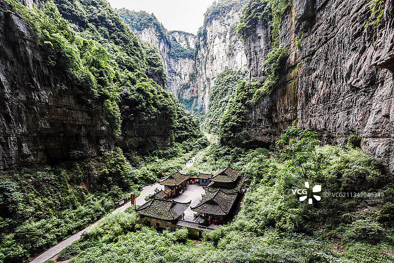 美丽的武隆天坑图片素材