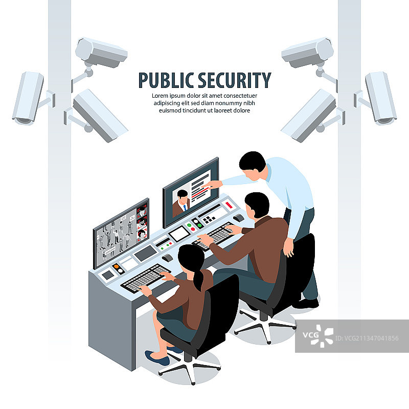 公共安全监控背景图片素材