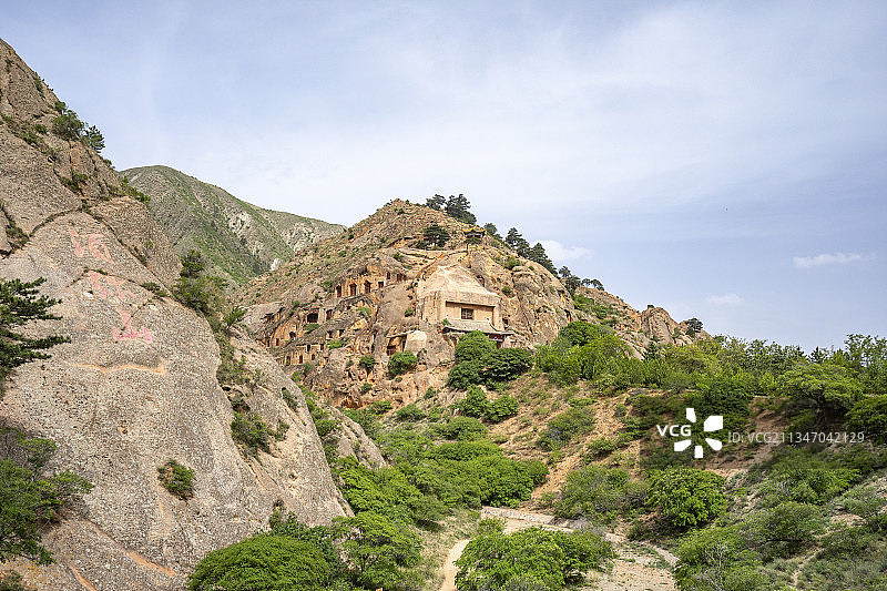 宁夏自治区固原市须弥山石窟图片素材