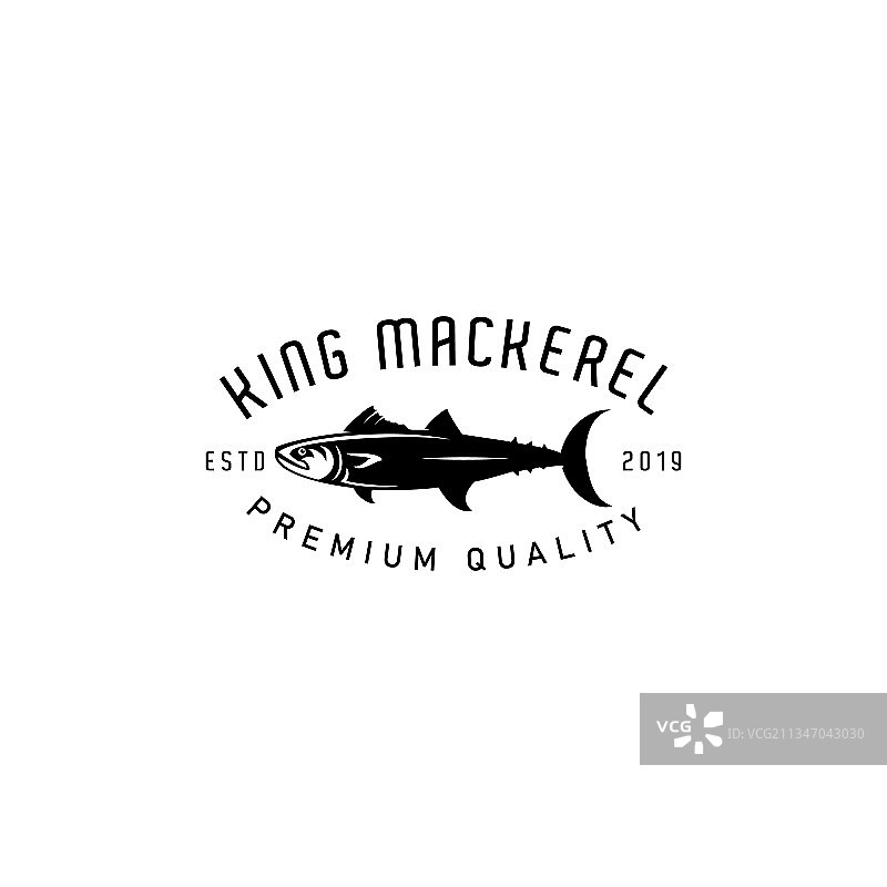 马鲛鱼logo设计海鲜图片素材