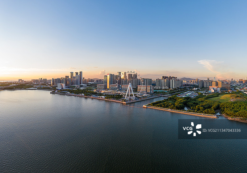 深圳前海航拍全景图片素材