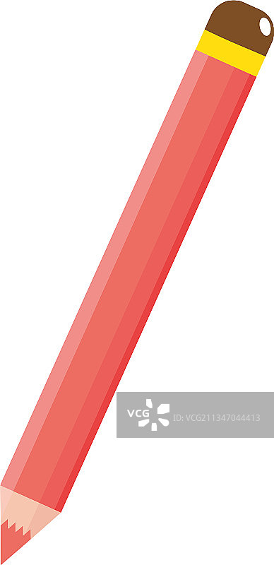 削尖的红色铅笔图片素材